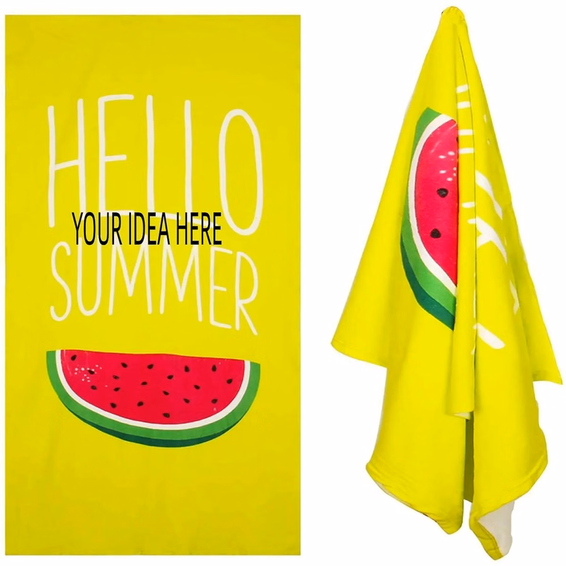MOQ50Pcs Full Color 30" x 60" Beach Towel