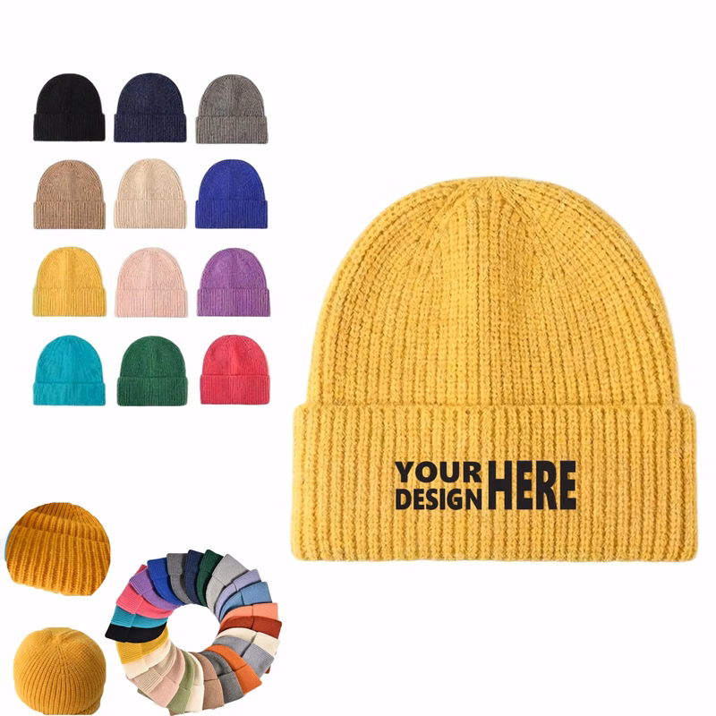 Rabbit Hair Knitted Winter Beanie