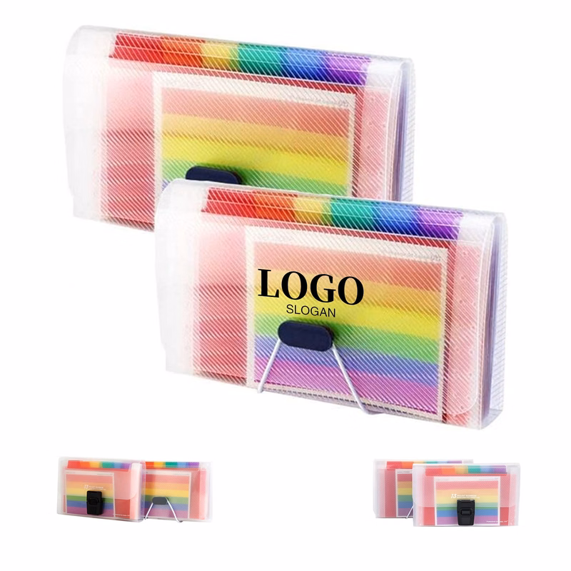 13 Pockets Rainbow Receipt Organizer Wallet