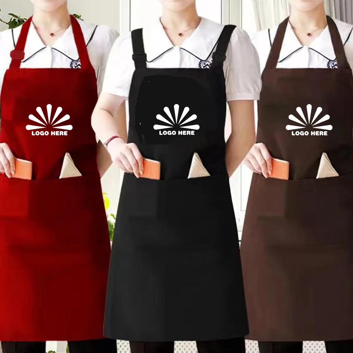 Universal Kitchen Waterproof Apron With Customizable Logo 1