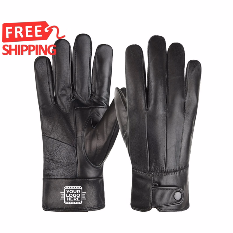 Sheepskin Leather Cashmere Winter Gloves