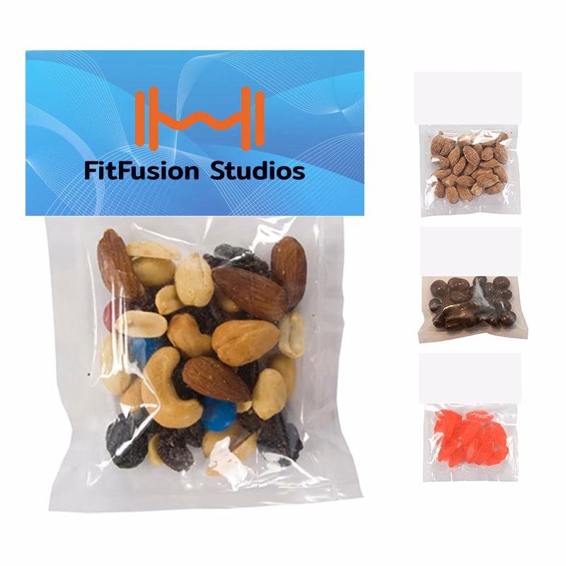 Candy Bag W/ Header Card (Large) - Trail Mix, Almonds & More
