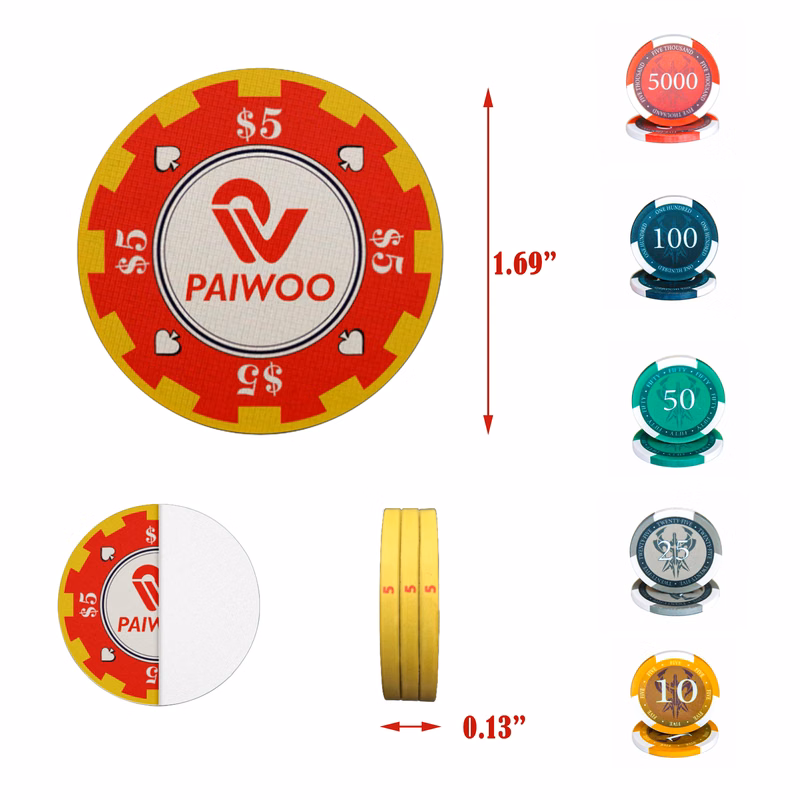 Anti-counterfeiting Ceramic Poker Chip