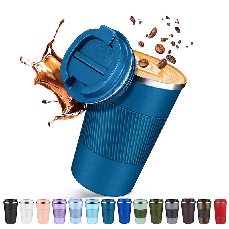 17oz Insulated Travel Coffee Mug with Lid