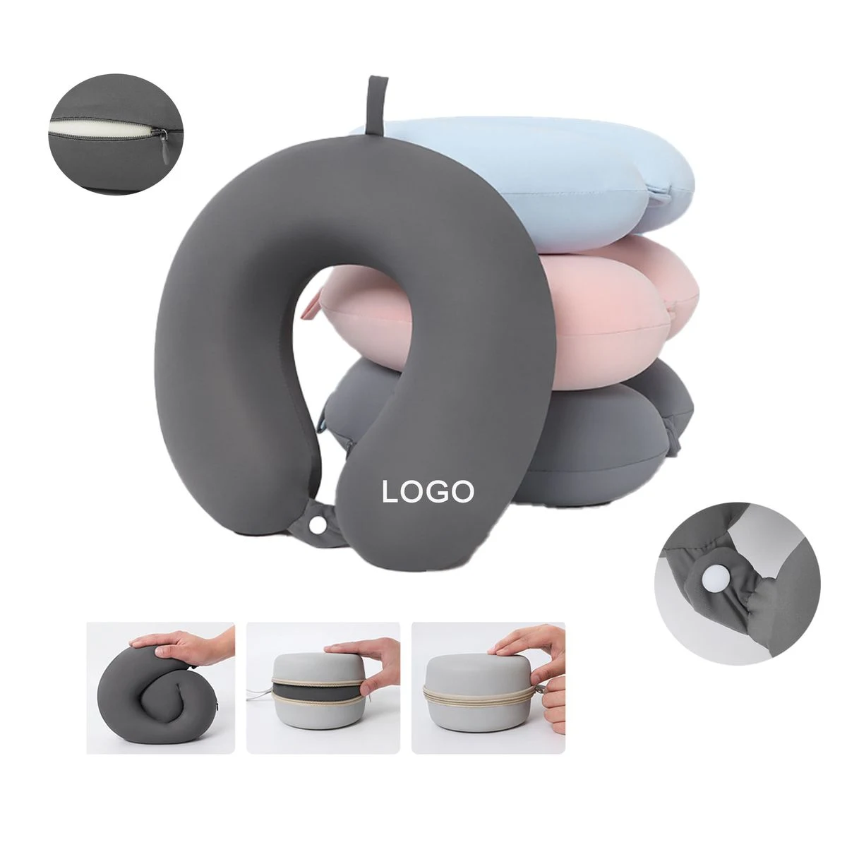 Memory Foam Cool Travel Portable U-Shaped Pillow 1