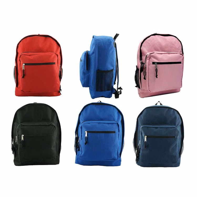 17.5" Classic Backpacks - Assorted Colors Multi Pocket