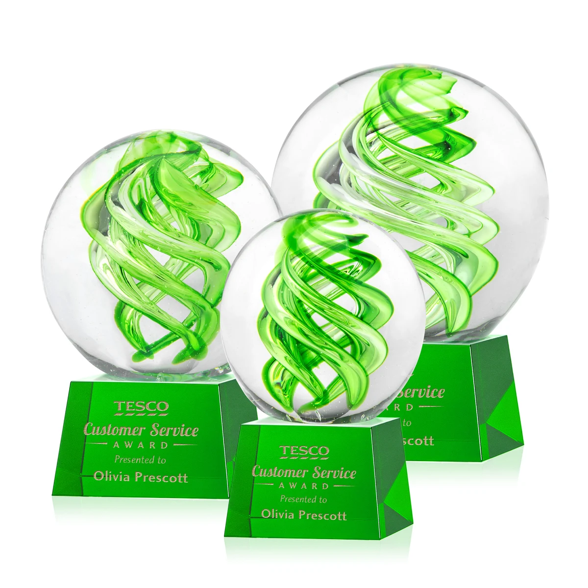 Vortex Award on Robson Base - Green 1