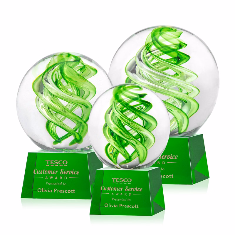 Vortex Award on Robson Base - Green