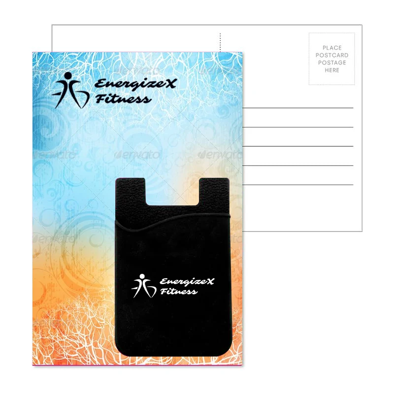 Post Card with Silicone Smart Wallet 1