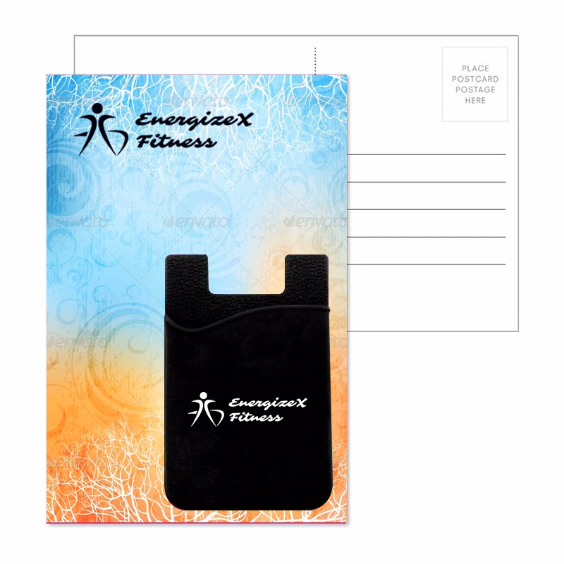 Post Card with Silicone Smart Wallet