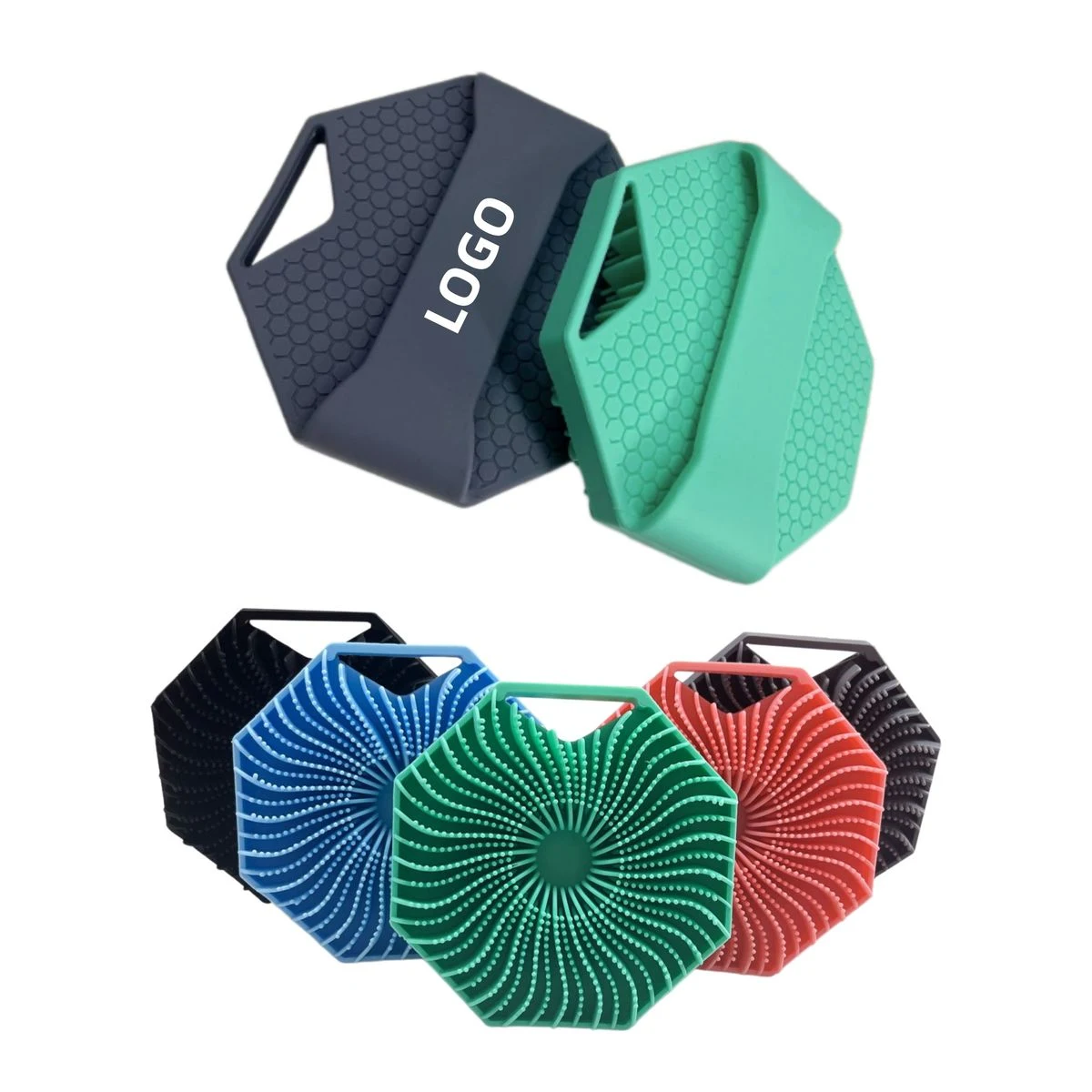 BPA-Free Silicone Refillable Bath Brush 1