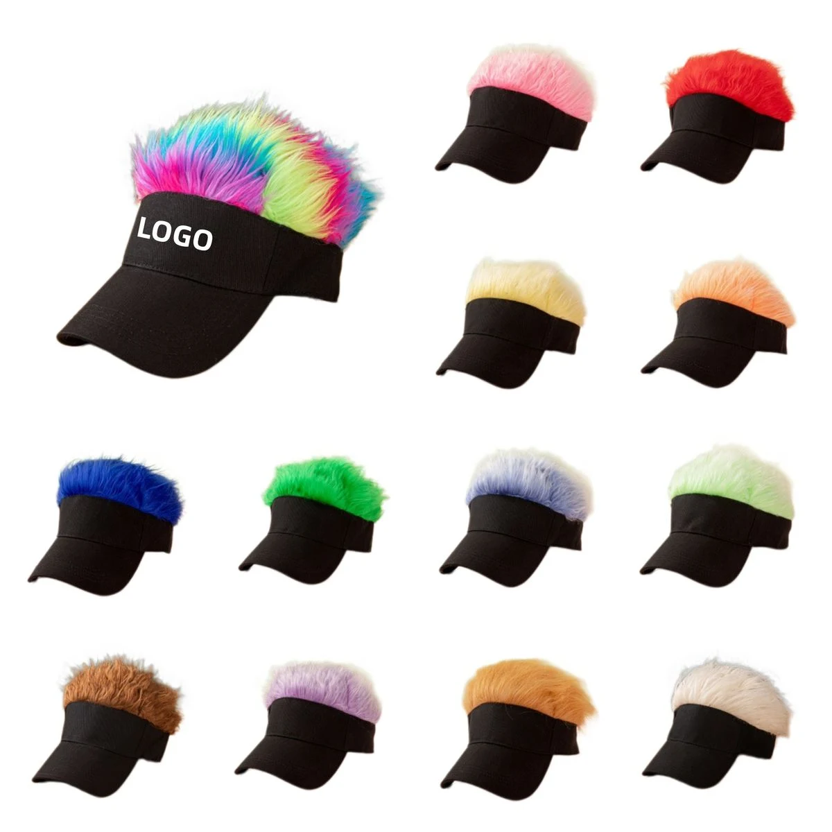 Cotton Hair Visor With Adjustable Strap 1
