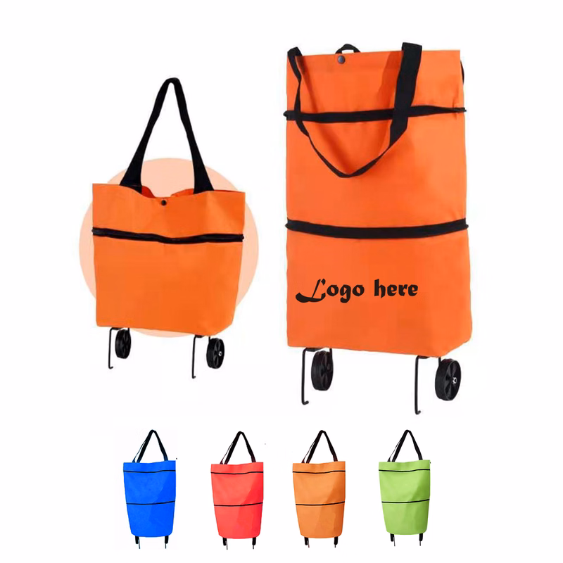 Folding Shopping Trolley Tote Bag