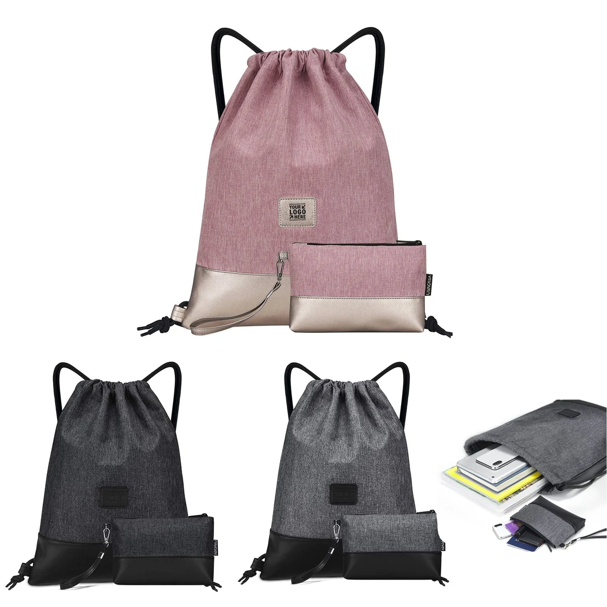 Rope Type Sports Fitness Waterproof Backpack 1
