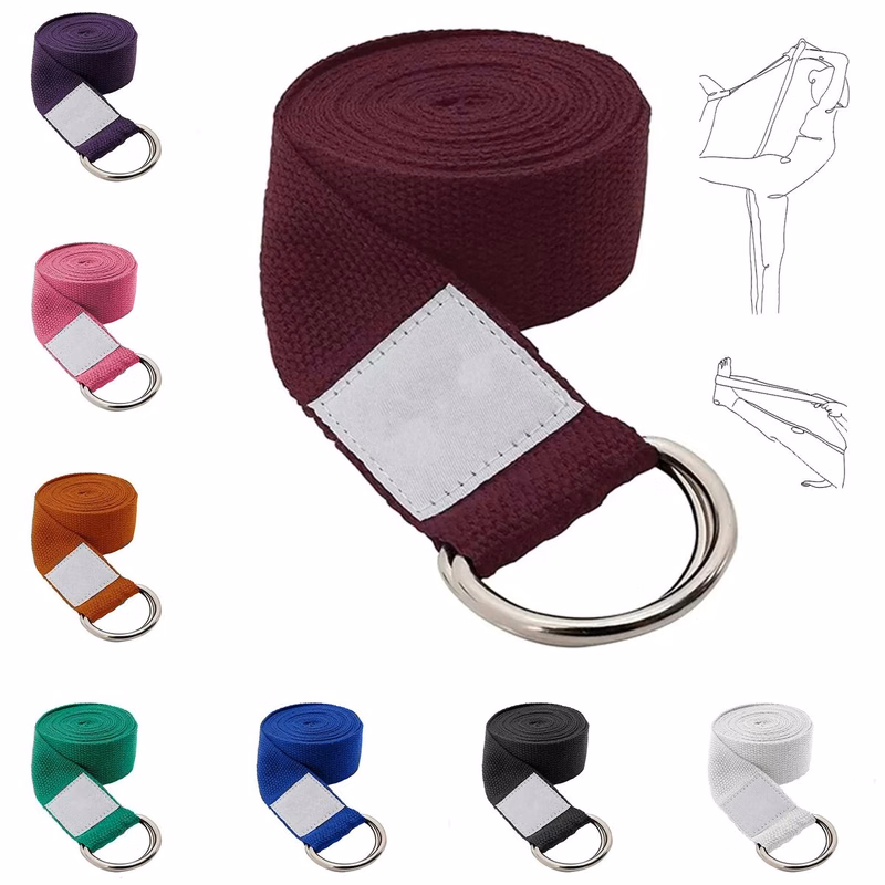 8ft Yoga Strap with D-Ring Buckle