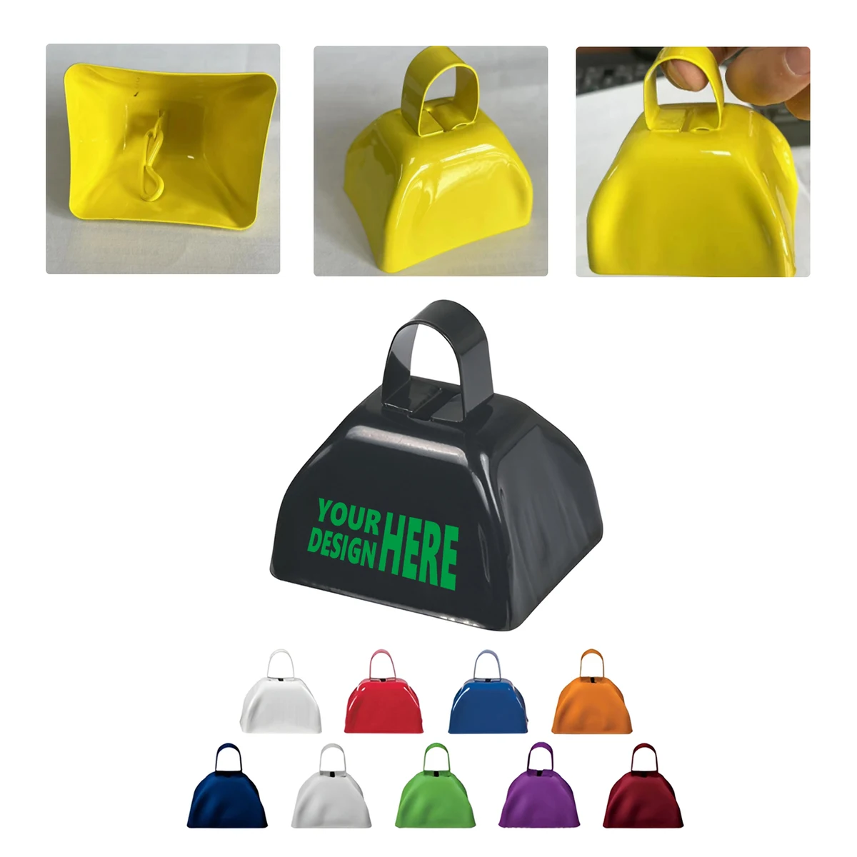 MOQ50 Personalized Classic Color Cowbells for Events 1