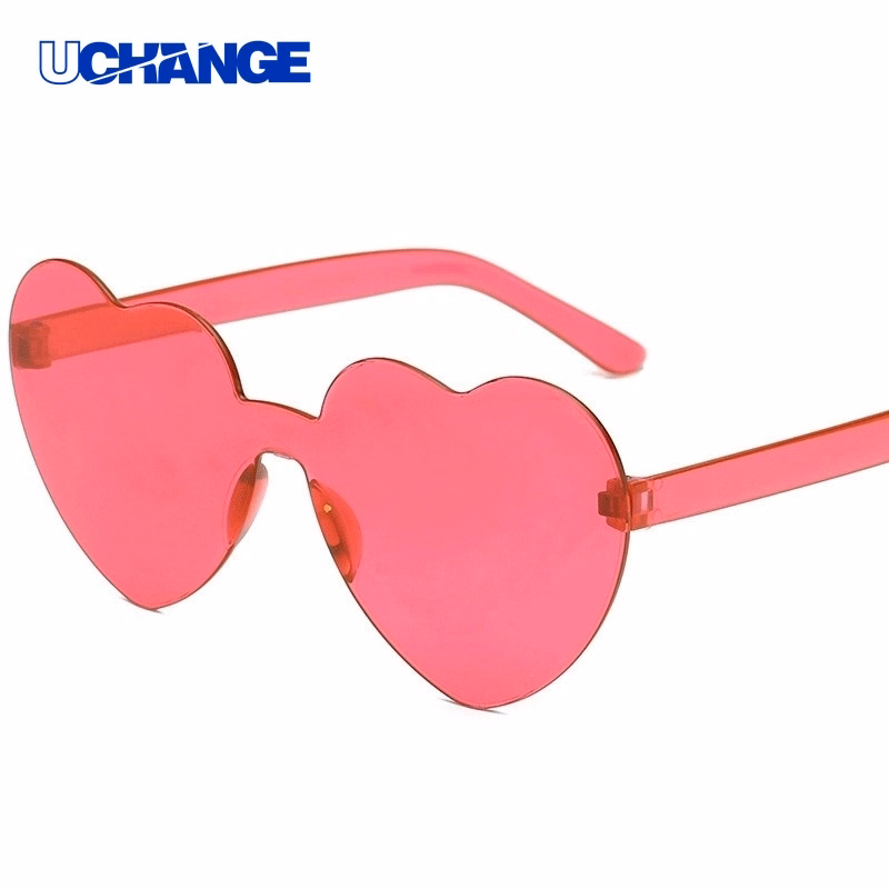 Heart Shaped Frameless Glasses for Events
