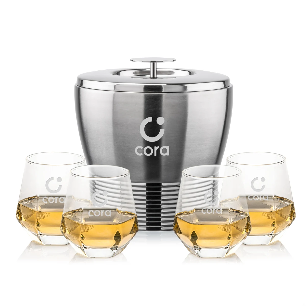 Genoa Ice Bucket & Hartsdale On-the-Rocks Set 1