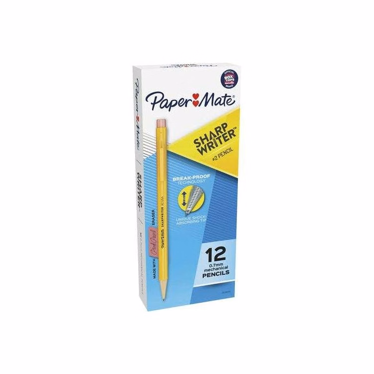 Mechanical Pencils - Goldenrod Barrel No. 2 12 Pack
