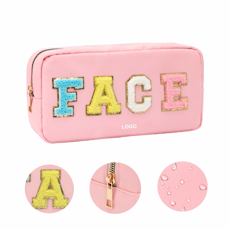 Chenille Letter Cosmetic Pouch (direct import)