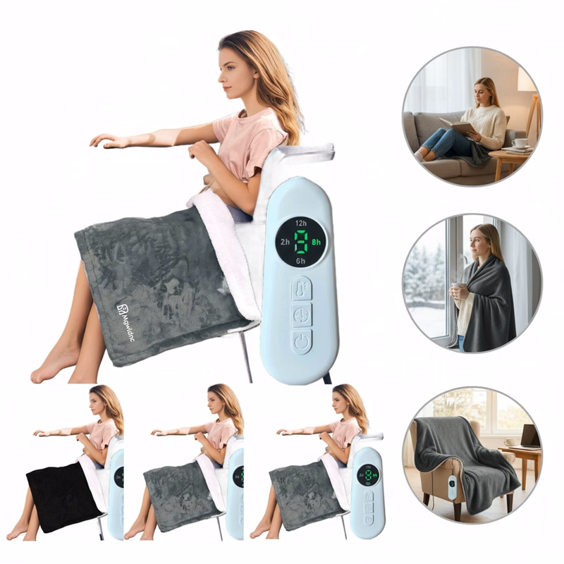 Electric Heating Blanket Knees Blanket Washable Office Warming Throw
