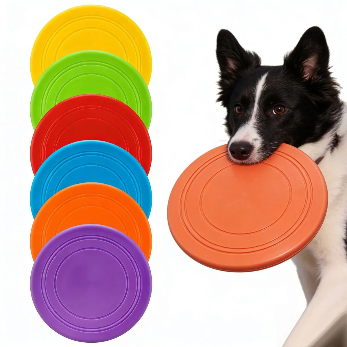 Silicone Dog Flying Disc Pet Training Toy 1