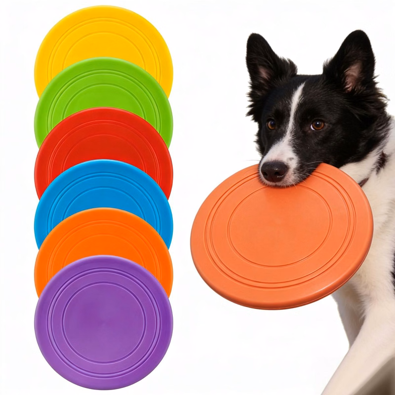 Silicone Dog Flying Disc Pet Training Toy