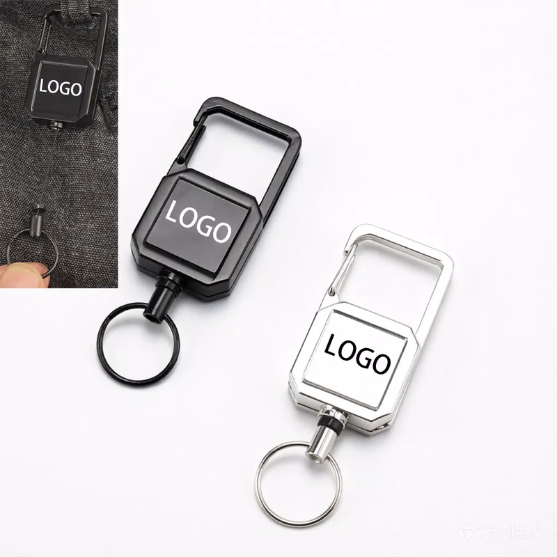 Durable Keychain Sleek Metal Clip Key Ring