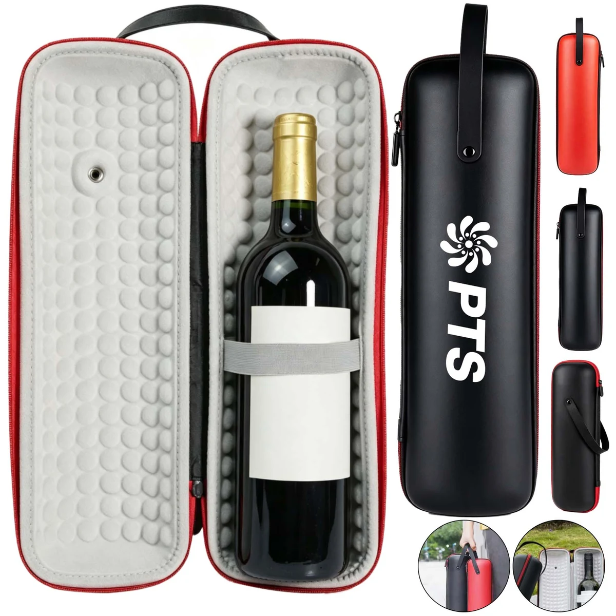 Single Bottle Wine Tote Carrier 1