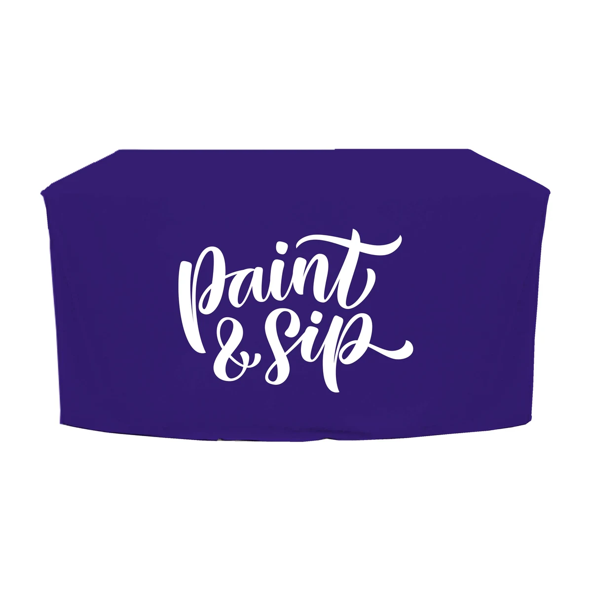 4 ft. x 30 in. Fitted PolyKnit Table Cover (One Color Logo) 1