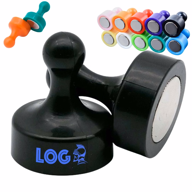 MOQ50 Colorful Push Pin Magnet Clip