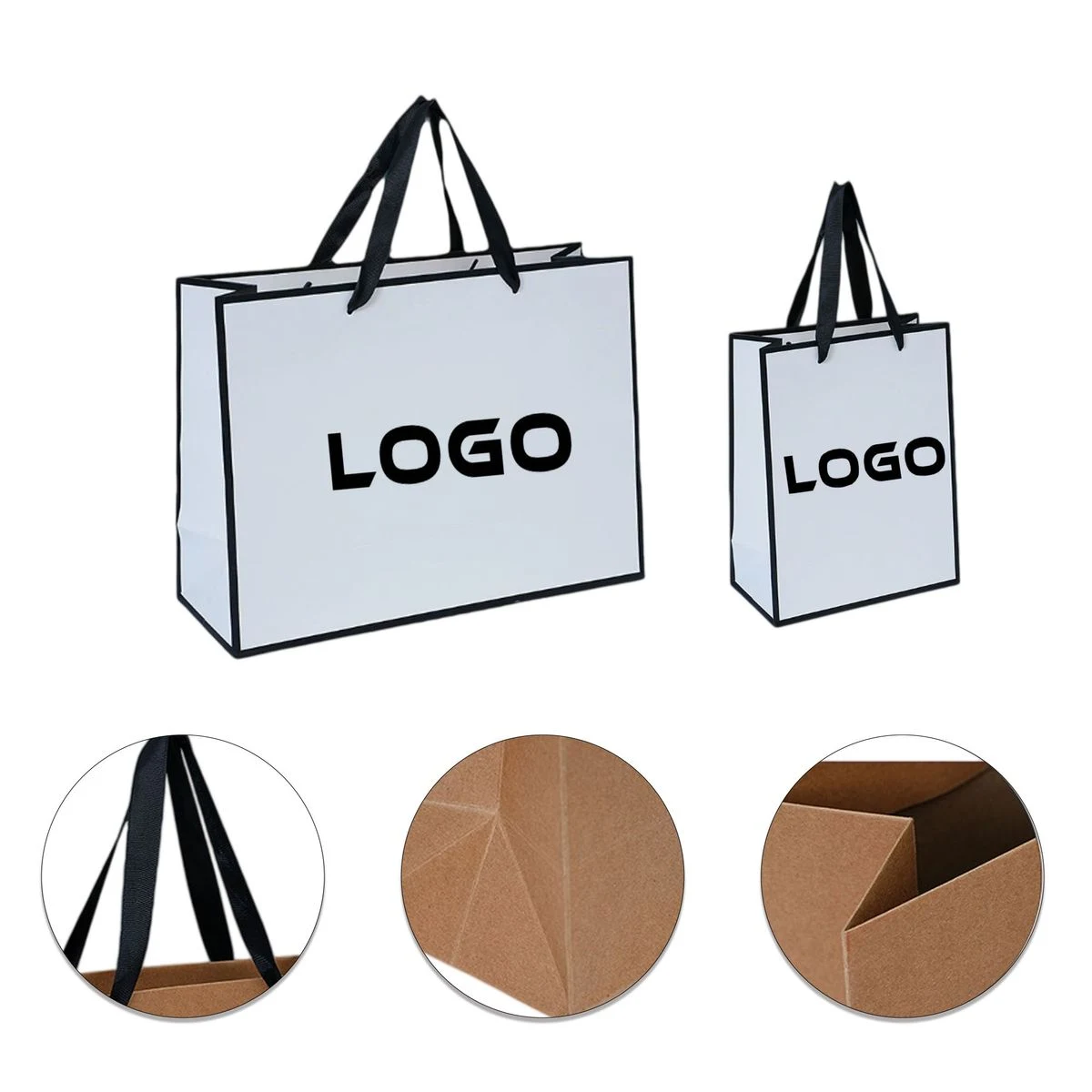Luxury Gift Custom Paper Tote Bags 1