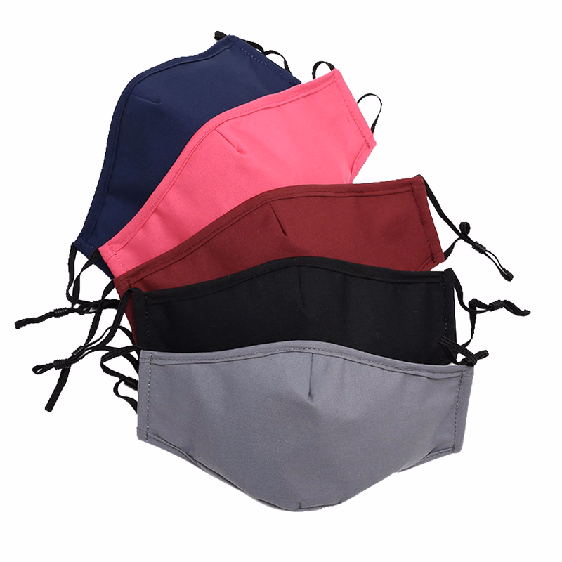 2 Layers Cotton Face Mask With Adjustable Ear Loop