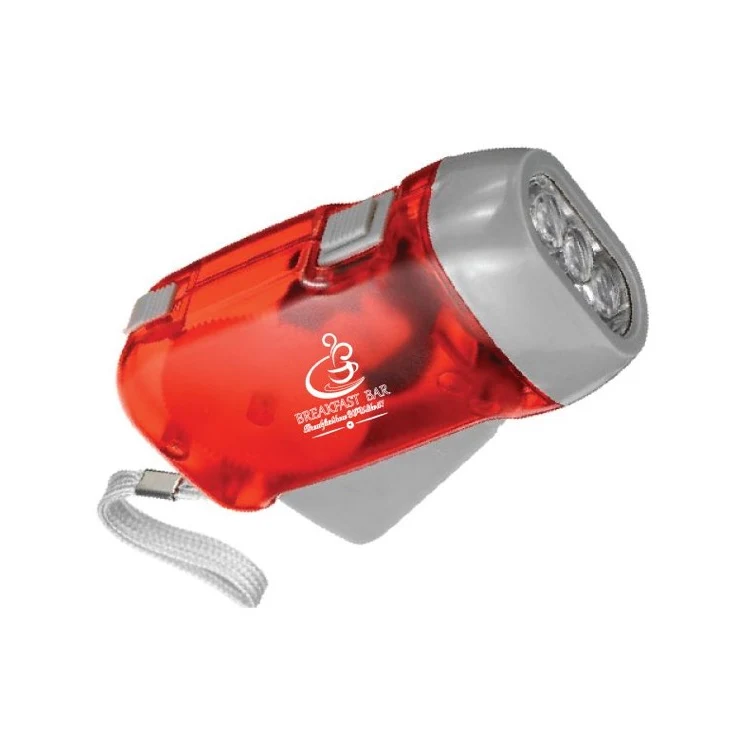 Rechargeable Hand-Powered 2 LED Flashlight (3 Days) 1