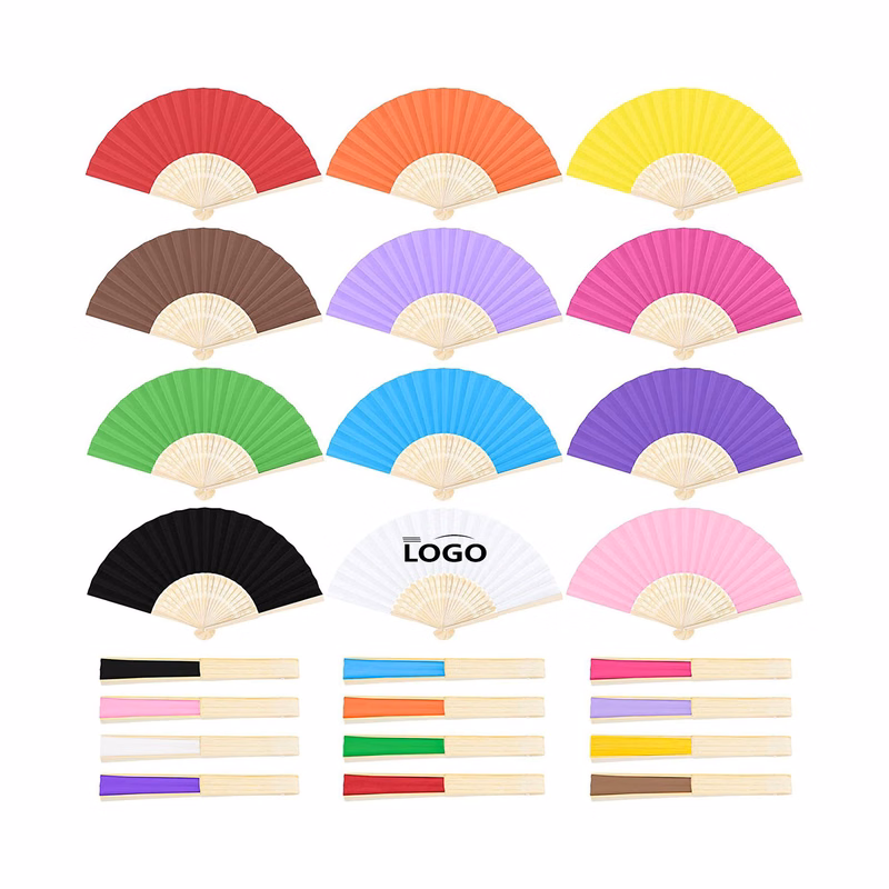 Bamboo Large Folding Hand Fans