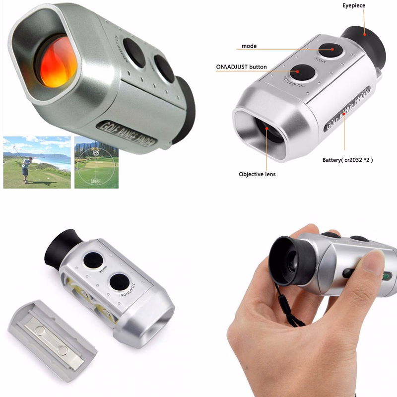 Portable Golf Monocular Range Finder 7X Tester Scope Kit