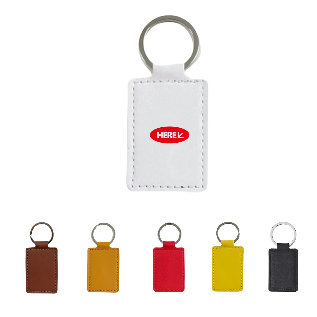 MOQ50 Leatherette Executive Keychain Tag 1
