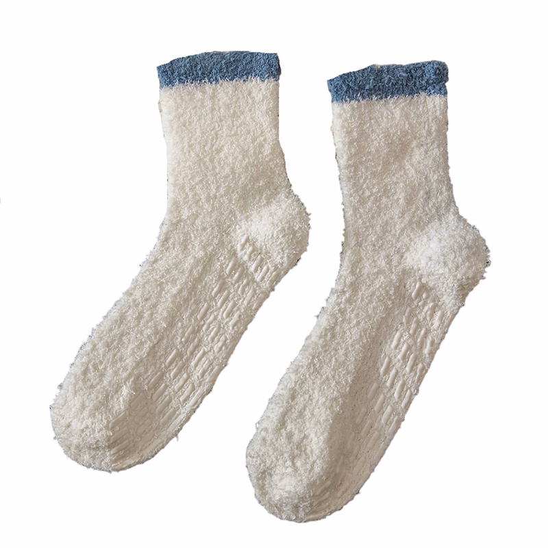 Polyester Non Slip Winter Sock Thickened Warm Grip Design