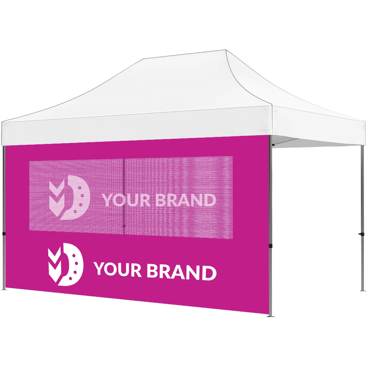 15ft Full Tent Wall Only - 2 Side Imprint w/Single Polyester Window 1