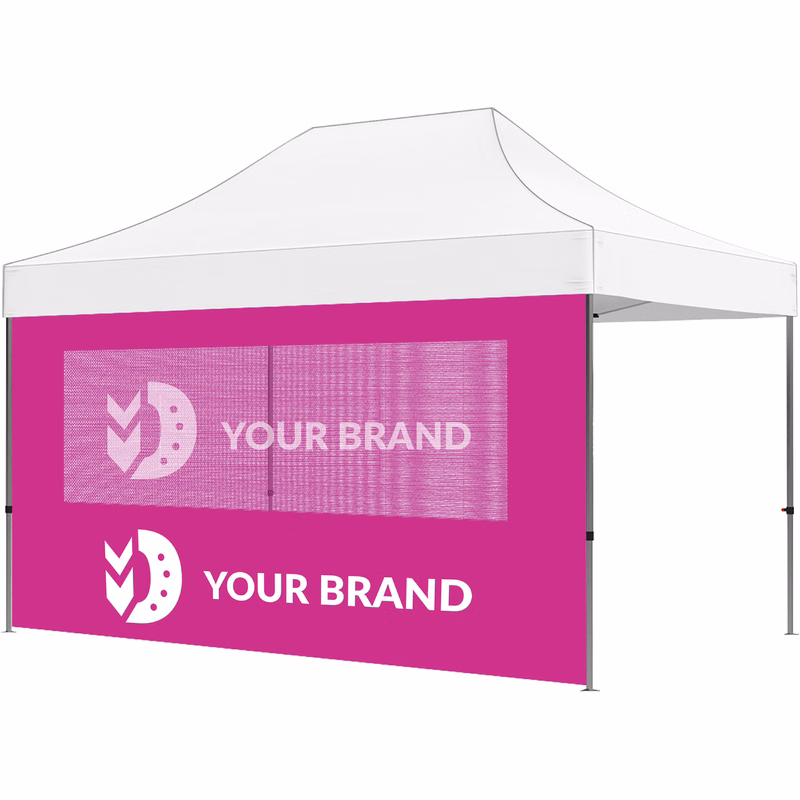 15ft Full Tent Wall Only - 1 Side Imprint w/Single Polyester Window