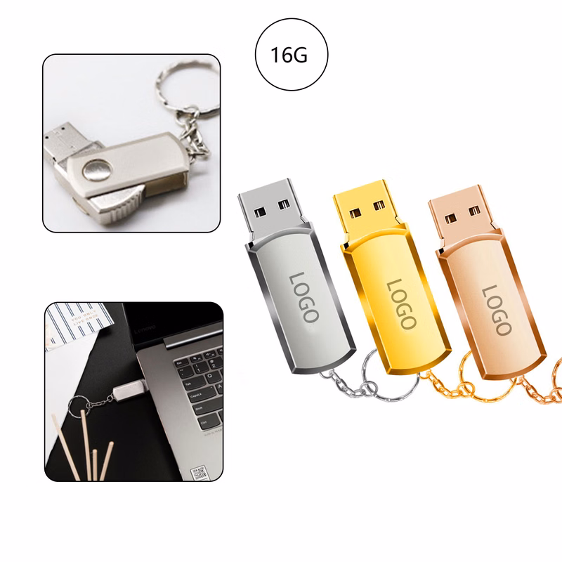 MOQ:20pcs Promotional USB Drive Keychain