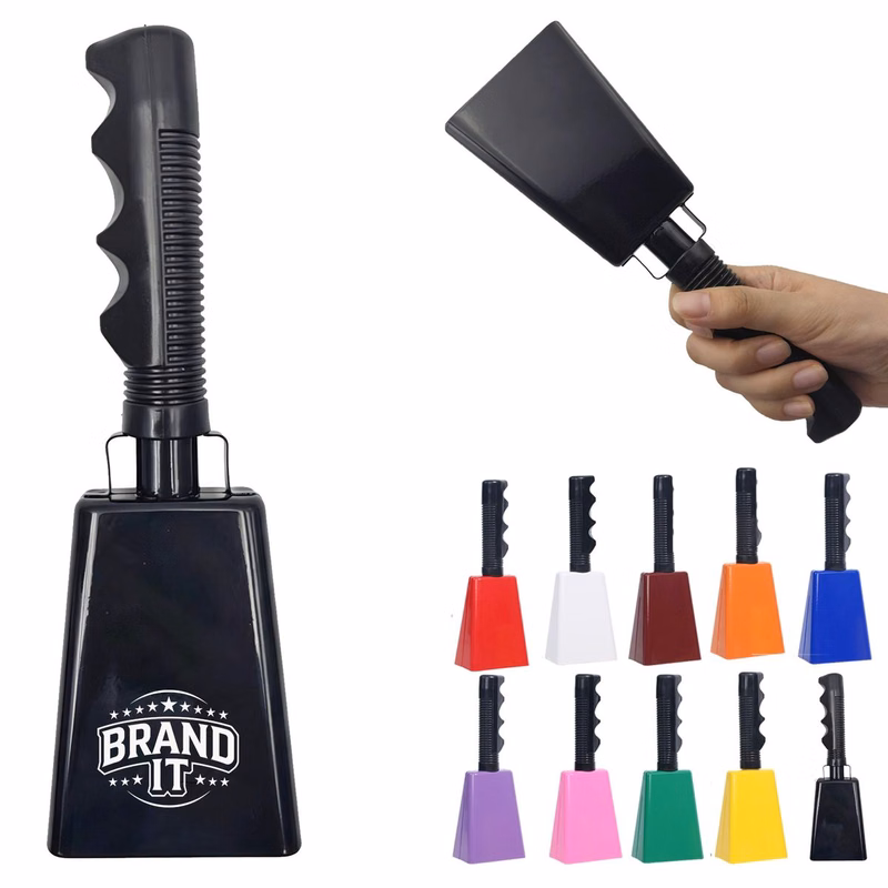 9" Metal Handheld Cow Bell Noise Maker