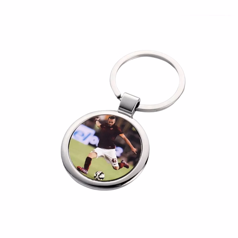 Round Metal Keychain