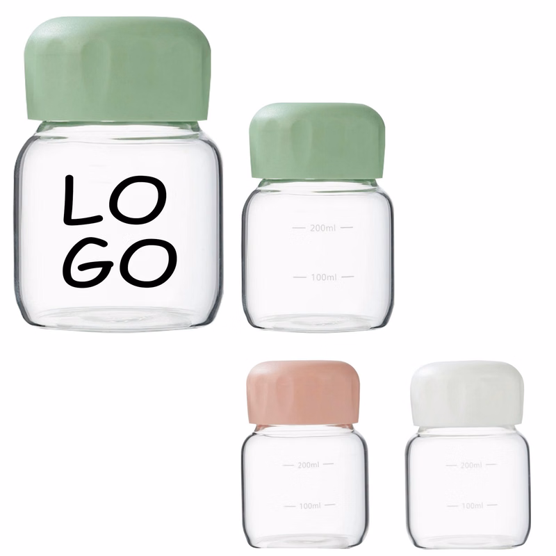 Small Clear Glass Water Bottle