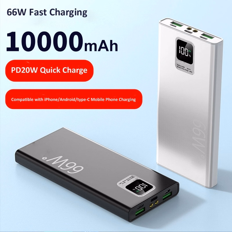 66W USB-C PD20W 10000mAh Super Fast Charging Power Bank