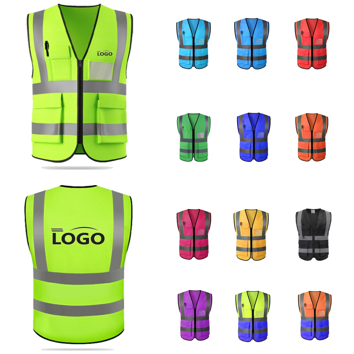 MOQ 10 Reflective Vest Safety Workwear 1