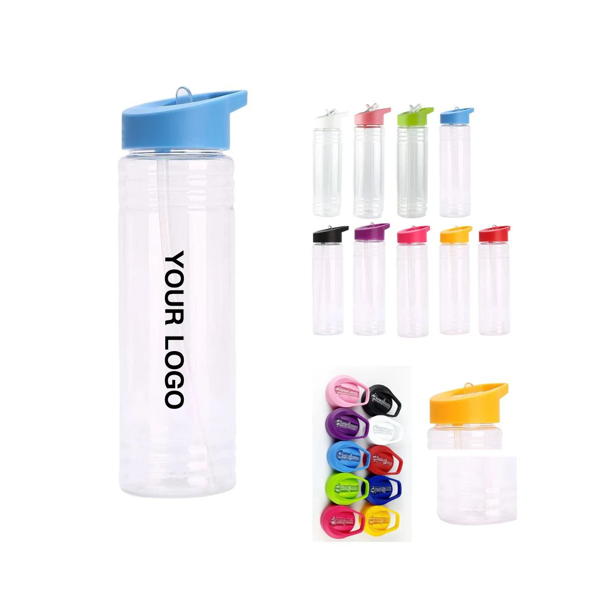 Push Straw Plastic Sports Drinking Cup 1