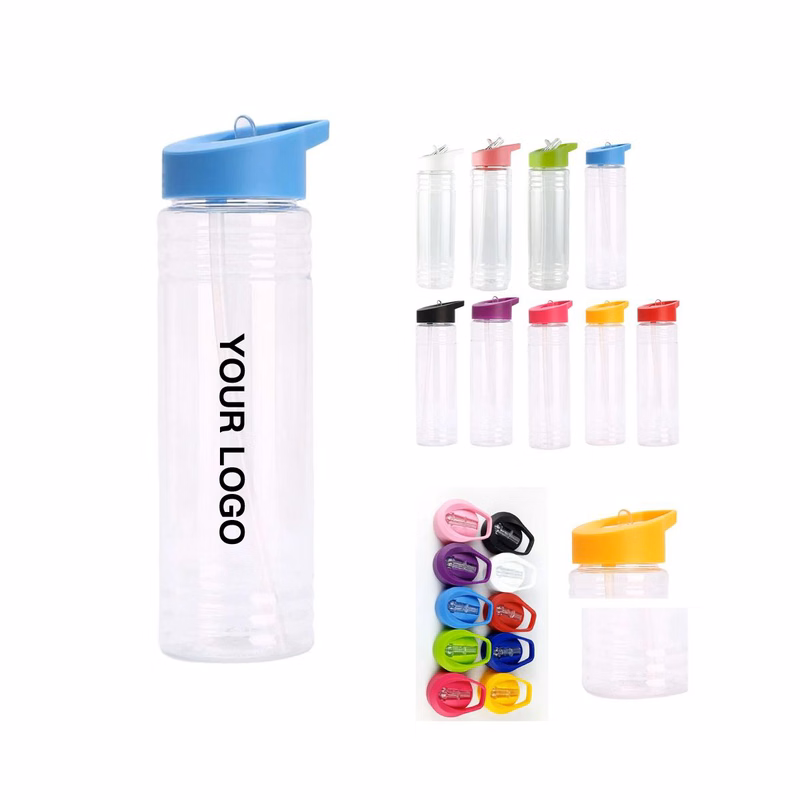 Push Straw Plastic Sports Drinking Cup