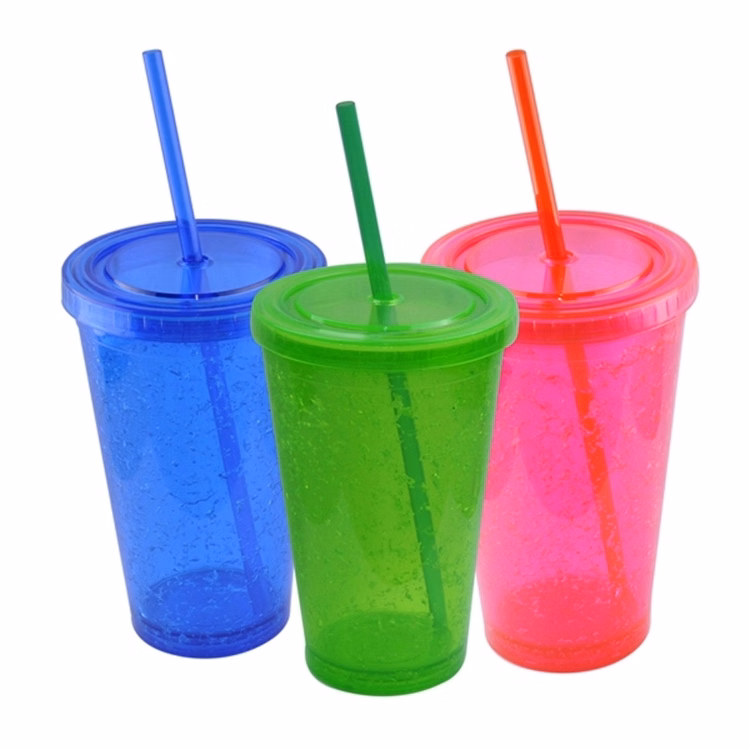 16 oz Double-Walled Gel Cup With Snap-On Lid
