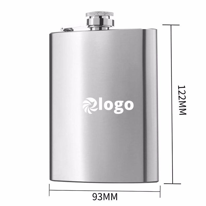 8 oz. 304 Food-Grade Stainless Steel Hip Flask